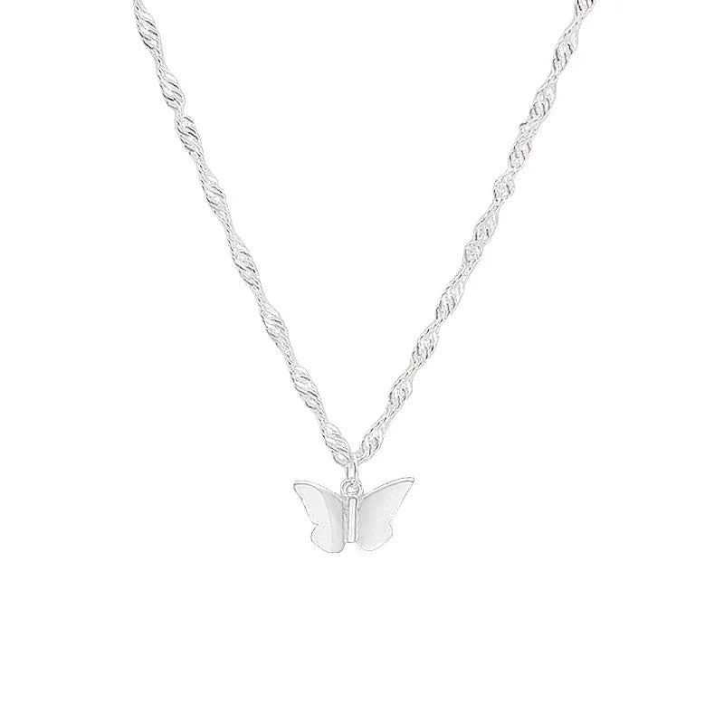 Sterling Silver Butterfly Necklace