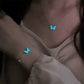 Luminous Butterfly Necklace Glowing Night Fluorescence Vintag