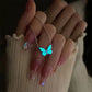 Luminous Butterfly Necklace Glowing Night Fluorescence Vintag