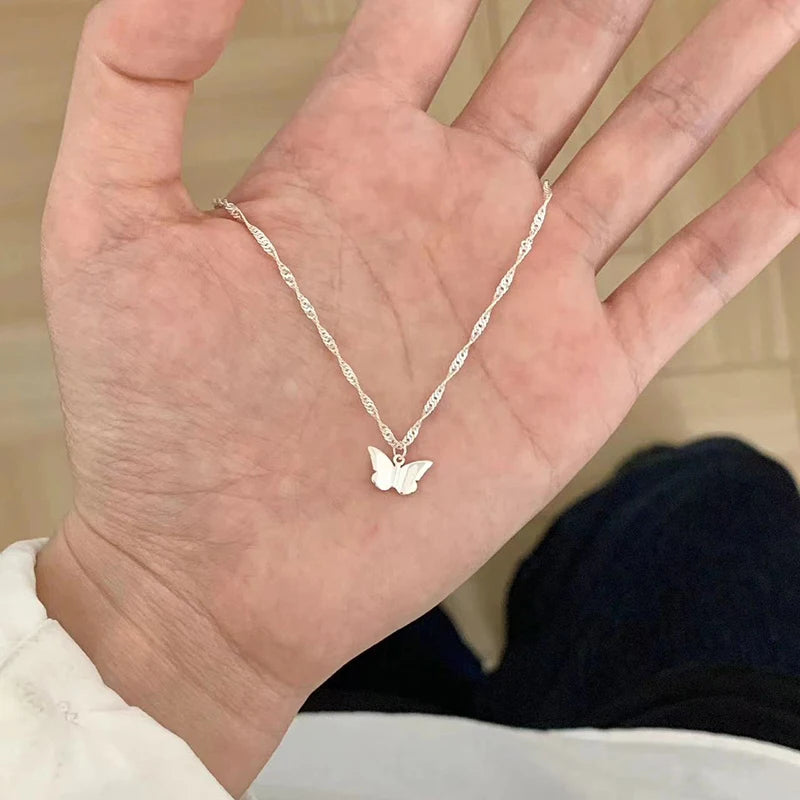 Sterling Silver Butterfly Necklace