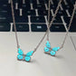 Luminous Butterfly Necklace Glowing Night Fluorescence Vintag