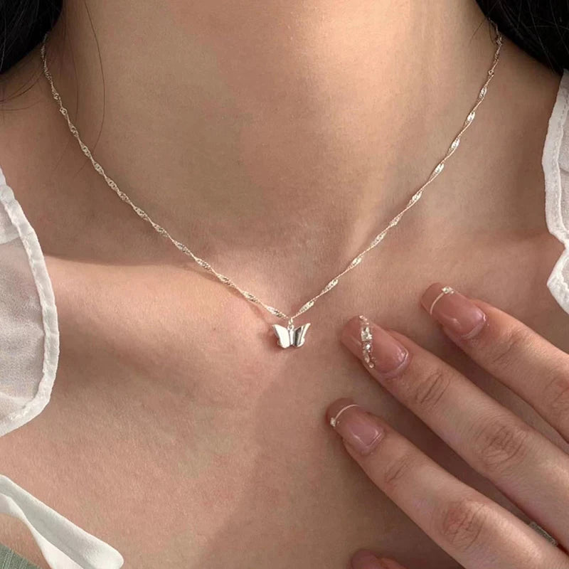 Sterling Silver Butterfly Necklace